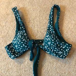 Two-Peice Green Floral Bikini